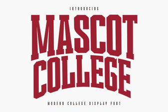 The Mascot College Font for Creative Designs
