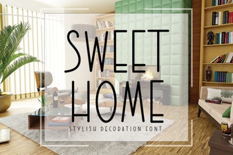 Sweet Home Font Design for Cozy Project Ideas
